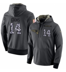 NFL Nike New England Patriots 14 Brandin Cooks Stitched Black Anthracite Salute to Service Player Performance Hoodie NFL Nike New England Patriots 14 Brandin Cooks Stitched Black Anthracite Salute to Service Player Performance Hoodie
