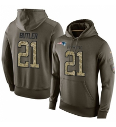 NFL Nike New England Patriots 21 Malcolm Butler Green Salute To Service Mens Pullover Hoodie NFL Nike New England Patriots 21 Malcolm Butler Green Salute To Service Mens Pullover Hoodie