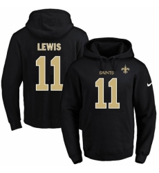 NFL Mens Nike New Orleans Saints 11 Tommylee Lewis Black Name Number Pullover Hoodie NFL Mens Nike New Orleans Saints 11 Tommylee Lewis Black Name Number Pullover Hoodie