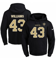 NFL Mens Nike New Orleans Saints 43 Marcus Williams Black Name Number Pullover Hoodie NFL Mens Nike New Orleans Saints 43 Marcus Williams Black Name Number Pullover Hoodie