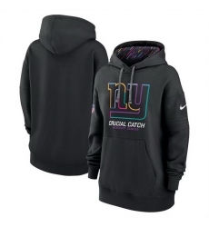 Women New York Giants Black 2024 Crucial Catch Club Pullover Hoodie Women New York Giants Black 2024 Crucial Catch Club Pullover Hoodie