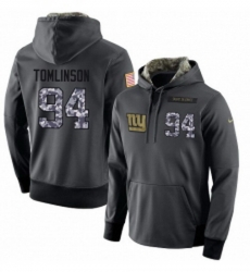 NFL Mens Nike New York Giants 94 Dalvin Tomlinson Stitched Black Anthracite Salute to Service Player Performance Hoodie NFL Mens Nike New York Giants 94 Dalvin Tomlinson Stitched Black Anthracite Salute to Service Player Performance Hoodie