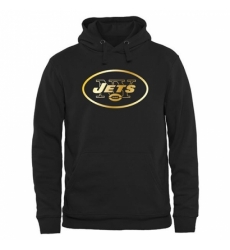 NFL Mens New York Jets Pro Line Black Gold Collection Pullover Hoodie NFL Mens New York Jets Pro Line Black Gold Collection Pullover Hoodie