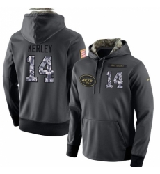 NFL Mens Nike New York Jets 14 Jeremy Kerley Stitched Black Anthracite Salute to Service Player Performance Hoodie NFL Mens Nike New York Jets 14 Jeremy Kerley Stitched Black Anthracite Salute to Service Player Performance Hoodie