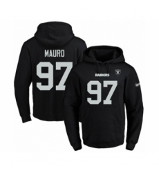 Football Mens Oakland Raiders 97 Josh Mauro Black Name Number Pullover Hoodie Football Mens Oakland Raiders 97 Josh Mauro Black Name Number Pullover Hoodie