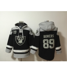 Men Las Vegas Raiders 89 Brock Bowers Black Ageless Must Have Lace Up Pullover Hoodie Men Las Vegas Raiders 89 Brock Bowers Black Ageless Must Have Lace Up Pullover Hoodie