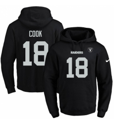 NFL Mens Nike Oakland Raiders 18 Connor Cook Black Name Number Pullover Hoodie NFL Mens Nike Oakland Raiders 18 Connor Cook Black Name Number Pullover Hoodie
