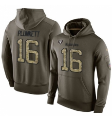NFL Nike Oakland Raiders 16 Jim Plunkett Green Salute To Service Mens Pullover Hoodie NFL Nike Oakland Raiders 16 Jim Plunkett Green Salute To Service Mens Pullover Hoodie