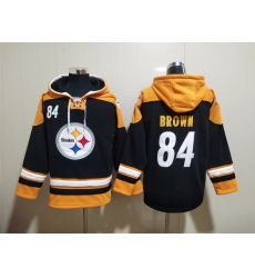 NFL Men Pittsburgh Steelers 84 Antonio Brown Stitched Hoodie NFL Men Pittsburgh Steelers 84 Antonio Brown Stitched Hoodie