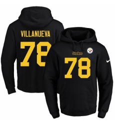 NFL Mens Nike Pittsburgh Steelers 78 Alejandro Villanueva BlackGold No Name Number Pullover Hoodie NFL Mens Nike Pittsburgh Steelers 78 Alejandro Villanueva BlackGold No Name Number Pullover Hoodie