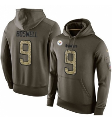 NFL Nike Pittsburgh Steelers 9 Chris Boswell Green Salute To Service Mens Pullover Hoodie NFL Nike Pittsburgh Steelers 9 Chris Boswell Green Salute To Service Mens Pullover Hoodie