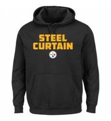 NFL Pittsburgh Steelers Majestic Hot Phrase Pullover Hoodie Black NFL Pittsburgh Steelers Majestic Hot Phrase Pullover Hoodie Black