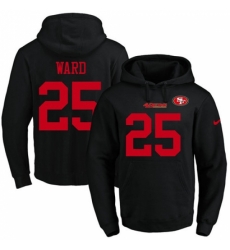 NFL Mens Nike San Francisco 49ers 25 Jimmie Ward Black Name Number Pullover Hoodie NFL Mens Nike San Francisco 49ers 25 Jimmie Ward Black Name Number Pullover Hoodie