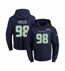 Football Mens Seattle Seahawks 98 Rasheem Green Navy Blue Name Number Pullover Hoodie Football Mens Seattle Seahawks 98 Rasheem Green Navy Blue Name Number Pullover Hoodie