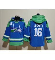 Men Seattle Seahawks 16 Tyler Lockett Royal Ageless Must Have Lace Up Pullover Hoodie Men Seattle Seahawks 16 Tyler Lockett Royal Ageless Must Have Lace Up Pullover Hoodie