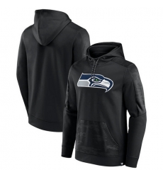 Men Seattle Seahawks Black On The Ball Pullover Hoodie Men Seattle Seahawks Black On The Ball Pullover Hoodie