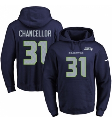 NFL Mens Nike Seattle Seahawks 31 Kam Chancellor Navy Blue Name Number Pullover Hoodie NFL Mens Nike Seattle Seahawks 31 Kam Chancellor Navy Blue Name Number Pullover Hoodie