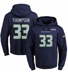 NFL Mens Nike Seattle Seahawks 33 Tedric Thompson Navy Blue Name Number Pullover Hoodie NFL Mens Nike Seattle Seahawks 33 Tedric Thompson Navy Blue Name Number Pullover Hoodie