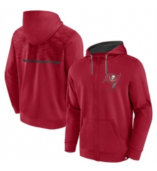 Men Tampa Bay Buccaneers Red Defender Evo Full Zip Hoodie Men Tampa Bay Buccaneers Red Defender Evo Full Zip Hoodie