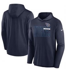 Men Tennessee Titans Navy Lightweight Performance Hooded Long Sleeve T Shirt Men Tennessee Titans Navy Lightweight Performance Hooded Long Sleeve T Shirt