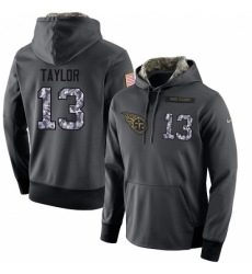 NFL Mens Nike Tennessee Titans 13 Taywan Taylor Stitched Black Anthracite Salute to Service Player Performance Hoodie NFL Mens Nike Tennessee Titans 13 Taywan Taylor Stitched Black Anthracite Salute to Service Player Performance Hoodie