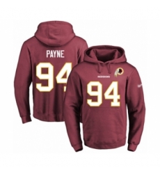 Football Mens Washington Redskins 94 DaRon Payne Burgundy Red Name Number Pullover Hoodie Football Mens Washington Redskins 94 DaRon Payne Burgundy Red Name Number Pullover Hoodie