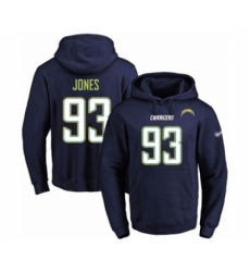 Football Mens Los Angeles Chargers 93 Justin Jones Navy Blue Name Number Pullover Hoodie Football Mens Los Angeles Chargers 93 Justin Jones Navy Blue Name Number Pullover Hoodie