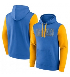 Men Gold Los Angeles Chargers Outline Pullover Hoodie Men Gold Los Angeles Chargers Outline Pullover Hoodie