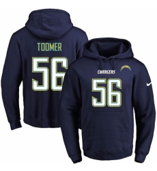 NFL Mens Nike Los Angeles Chargers 56 Korey Toomer Navy Blue Name Number Pullover Hoodie NFL Mens Nike Los Angeles Chargers 56 Korey Toomer Navy Blue Name Number Pullover Hoodie