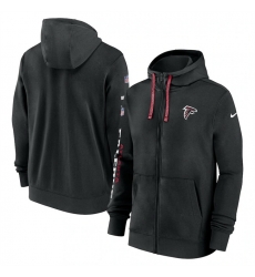 Men Atlanta Falcons Black 2024 Team Full Zip Hoodie Men Atlanta Falcons Black 2024 Team Full Zip Hoodie