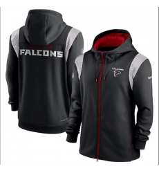 Men Atlanta Falcons Black Zipper Hoodie Men Atlanta Falcons Black Zipper Hoodie