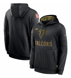 Men Atlanta Falcons Nike 2020 Salute to Service Sideline Performance Pullover Hoodie Black Men Atlanta Falcons Nike 2020 Salute to Service Sideline Performance Pullover Hoodie Black