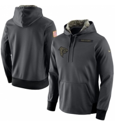 NFL Mens Atlanta Falcons Nike Anthracite Salute to Service Player Performance Hoodie NFL Mens Atlanta Falcons Nike Anthracite Salute to Service Player Performance Hoodie