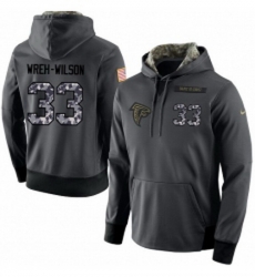 NFL Mens Nike Atlanta Falcons 33 Blidi Wreh Wilson Stitched Black Anthracite Salute to Service Player Performance Hoodie NFL Mens Nike Atlanta Falcons 33 Blidi Wreh Wilson Stitched Black Anthracite Salute to Service Player Performance Hoodie