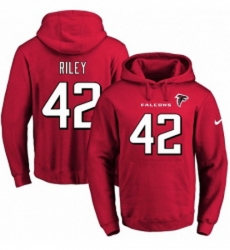 NFL Mens Nike Atlanta Falcons 42 Duke Riley Red Name Number Pullover Hoodie NFL Mens Nike Atlanta Falcons 42 Duke Riley Red Name Number Pullover Hoodie
