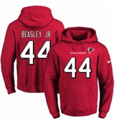 NFL Mens Nike Atlanta Falcons 44 Vic Beasley Red Name Number Pullover Hoodie NFL Mens Nike Atlanta Falcons 44 Vic Beasley Red Name Number Pullover Hoodie