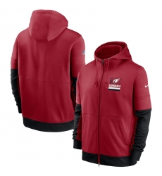 Men Arizona Cardinals New 2020 Nike Red Black Fan Gear Mascot Performance Full Zip Hoodie Men Arizona Cardinals New 2020 Nike Red Black Fan Gear Mascot Performance Full Zip Hoodie
