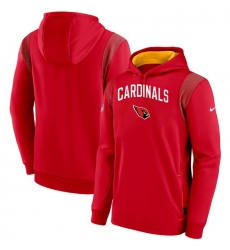 Men Arizona Cardinals Red On The Ball Pullover Hoodie Men Arizona Cardinals Red On The Ball Pullover Hoodie