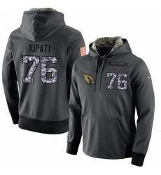 NFL Men Nike Arizona Cardinals 76 Mike Iupati Stitched Black Anthracite Salute to Service Player Performance Hoodie NFL Men Nike Arizona Cardinals 76 Mike Iupati Stitched Black Anthracite Salute to Service Player Performance Hoodie