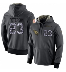 NFL Mens Nike Arizona Cardinals 23 Adrian Peterson Stitched Black Anthracite Salute to Service Player Performance Hoodie NFL Mens Nike Arizona Cardinals 23 Adrian Peterson Stitched Black Anthracite Salute to Service Player Performance Hoodie