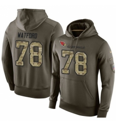 NFL Nike Arizona Cardinals 78 Earl Watford Green Salute To Service Mens Pullover Hoodie NFL Nike Arizona Cardinals 78 Earl Watford Green Salute To Service Mens Pullover Hoodie