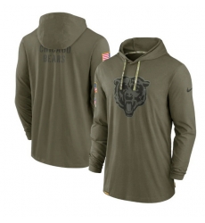 Men Chicago Bears 2022 Olive Salute To Service Tonal Pullover Hoodie Men Chicago Bears 2022 Olive Salute To Service Tonal Pullover Hoodie