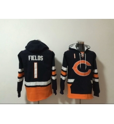 Men Nike Chicago Bears Justin Fields 1 NFL Winter Thick Hoodie Men Nike Chicago Bears Justin Fields 1 NFL Winter Thick Hoodie