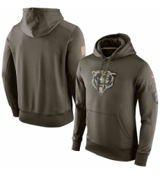 NFL Mens Chicago Bears Nike Olive Salute To Service KO Performance Hoodie NFL Mens Chicago Bears Nike Olive Salute To Service KO Performance Hoodie