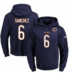 NFL Mens Nike Chicago Bears 6 Mark Sanchez Navy Blue Name Number Pullover Hoodie NFL Mens Nike Chicago Bears 6 Mark Sanchez Navy Blue Name Number Pullover Hoodie