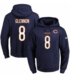 NFL Mens Nike Chicago Bears 8 Mike Glennon Navy Blue Name Number Pullover Hoodie NFL Mens Nike Chicago Bears 8 Mike Glennon Navy Blue Name Number Pullover Hoodie