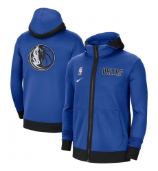 Men Nike Dallas Mavericks Blue Authentic Showtime Performance Full Zip Hoodie Jacket Men Nike Dallas Mavericks Blue Authentic Showtime Performance Full Zip Hoodie Jacket