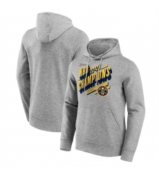 Men Denver Nuggets Grey 2023 Champions Screen Graphic Hoodie Men Denver Nuggets Grey 2023 Champions Screen Graphic Hoodie