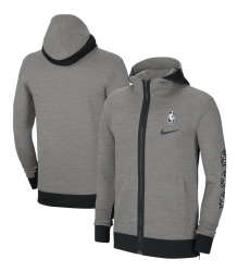 Men Nike Denver Nuggets Heathered Charcoal Authentic Showtime Performance Full Zip Hoodie Jacket Men Nike Denver Nuggets Heathered Charcoal Authentic Showtime Performance Full Zip Hoodie Jacket