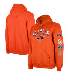 Men New York Knicks Orange 2023 24 City Edition Pullover Hoodie Men New York Knicks Orange 2023 24 City Edition Pullover Hoodie